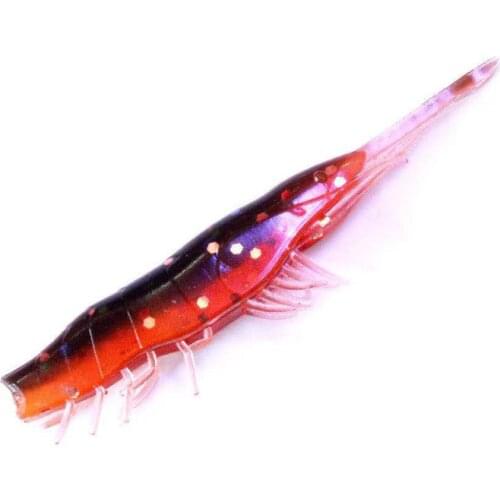 10pcs Soft Silicone Bait, Biting Shrimp, Carp, Bass, Pike Fishing Lure Gamba Gambas Gambita Lure,Sea Worm Swimbait