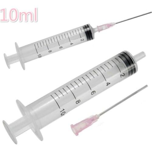 2/5/10pcs 10ml Disposable Plastic Veterinary Syringe With Needles For Pet Farm Animal Cat Dog Pig Cattle Sheep Horses