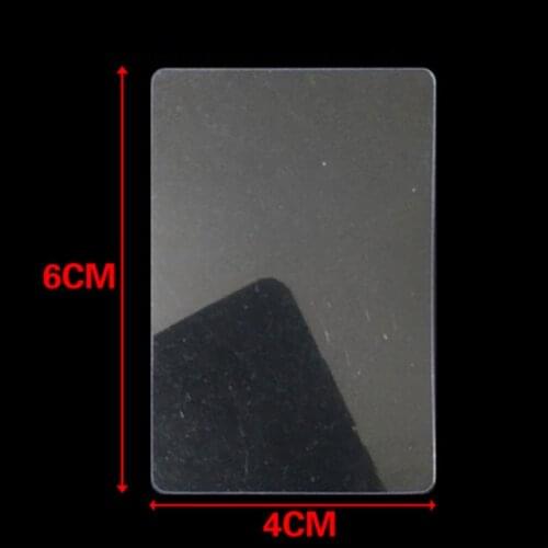50pcs Transparent PVC card 6*4*cm 0.35mm thick marked with small red dot Dot card shelf card