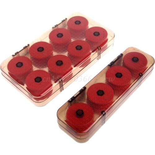Fishing ferramentas 8/16Pcs Durable Foam Winding Board Fishing Line Spools Bobbin Tackle Tool Box