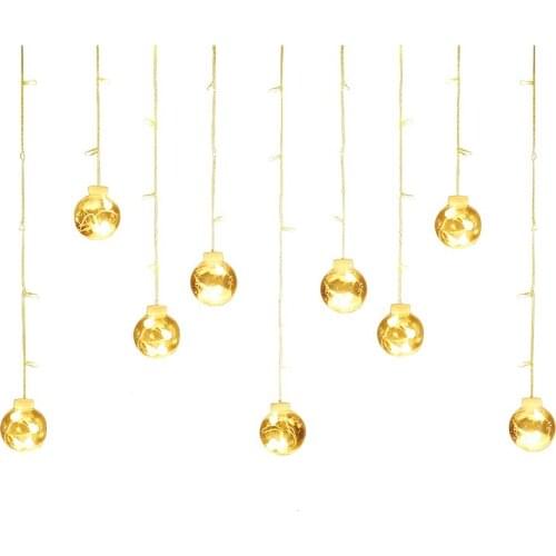 Ball curtain lights starry lights flashing lights string lights holiday dress up string lights layout bedroom proposal