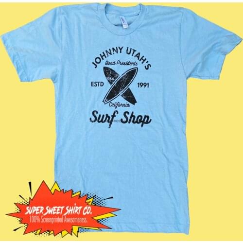Point Break Shirt 100% cotton t-shirt Action Movies Surfing Shirt Patrick Swayze