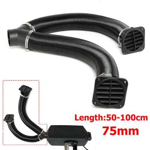 75mm Heater Pipe Duct + Warm Air Outlet For Webasto For Eberspacher For Propex Diesel Heater