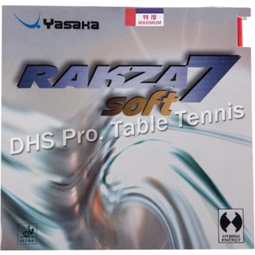Yasaka Original RAKZA 7 SOFT RK7 Pimples In Table Tennis Rubber RAKZA7 SOFT Pips-In Ping Pong Sponge Tenis De Mesa