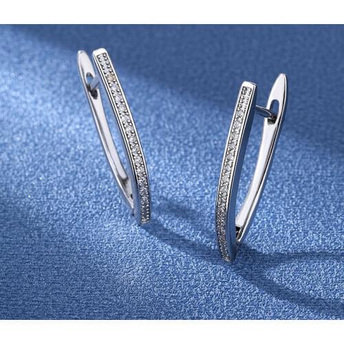 Hot fine 925 sterling silver 18K gold drop earrings for Women Wedding noble crystal fashion diamond party Jewelry Gifts
