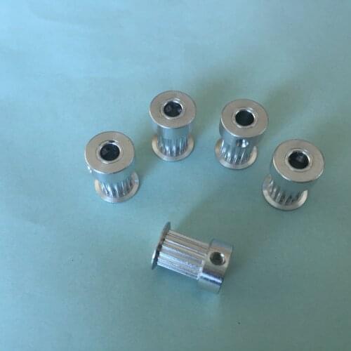 Timing pulley GT2 tooth type 16 teeth belt width 6mm bore 5mm aluminum timing pulley