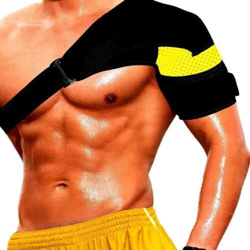 1pc Black Shoulder Exercise Bracepressure Pad Prevent Strain Neoprene Shoulder Support Shoulder Pain Ice Pack Compression Sleeve