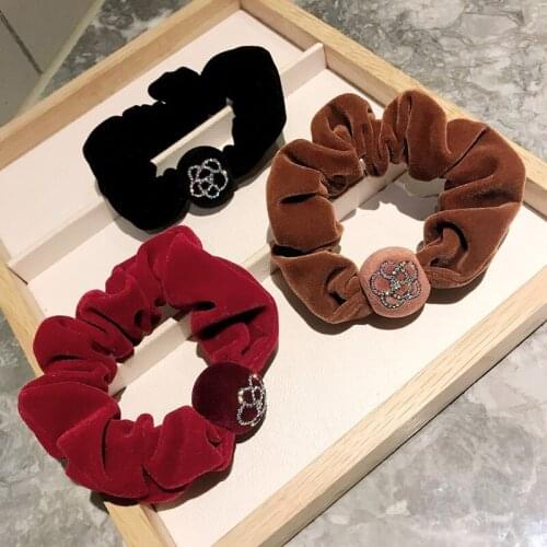 2020 FANSSEE Fashion Girls hair accessories rustic pearls flower beaded pearl headband rubber band elastic hair bands