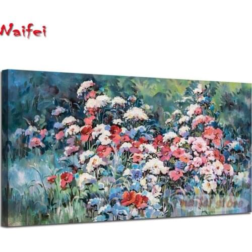 Large Abstract Color Floral Art Diamond Painting Full Square Rhinestone 5D DIY Diamond Embroidery,Diamond Mosaic Rustic Flowers