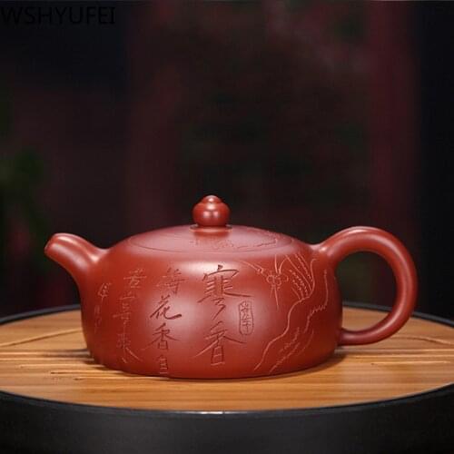 Authentic Yixing tea pot Purple Clay Teapot Famous Dahongpao filter kettle tea infuser Chinese handmade Zisha Teaware 170ml