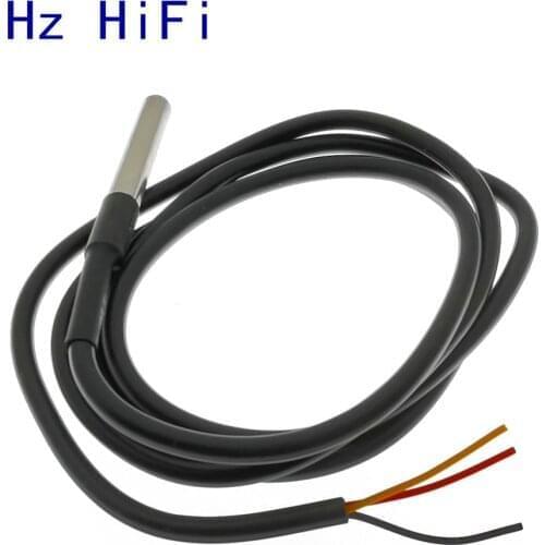 DS18B20 Stainless steel package 2 meter waterproof 18b20 cable temperature probe temperature sensor