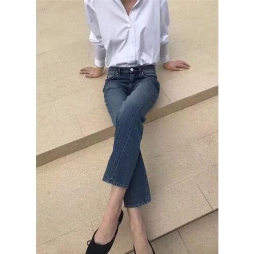 Totem* origina* wide leg pants fall season classic cotton casual jeans loose style