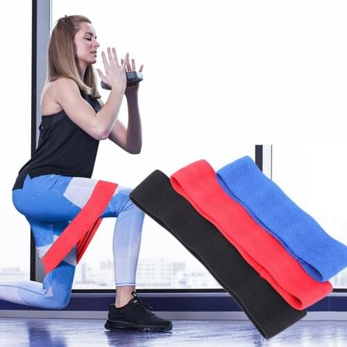 New Resistance Band Sidekicks Unbreakable Polyester Latex Fitness Hip Ring Unisex Tight Buttocks No Curling Strength Training