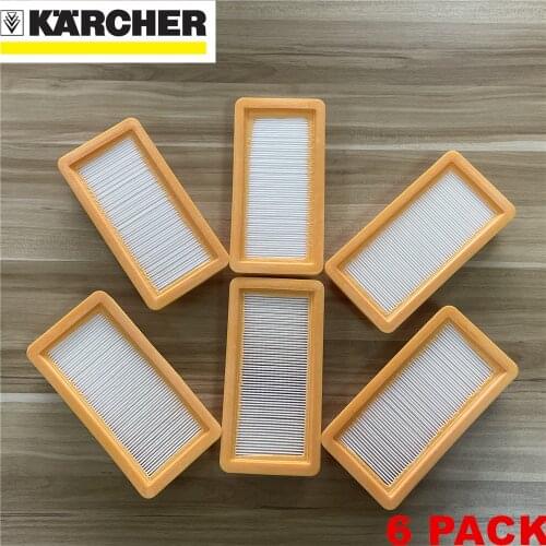 6 Pack Karcher HEPA filter for DS5500 DS6000 DS5600 DS5800 fine quality vacuum cleaner Parts Karcher 6.414-631.0 hepa filters