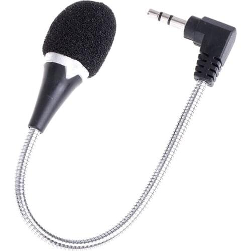 3.5mm Jack Mini Flexible Capacitance Microphone Mic for Mobile Phone PC Laptop Notebook Podcast Skype Chat