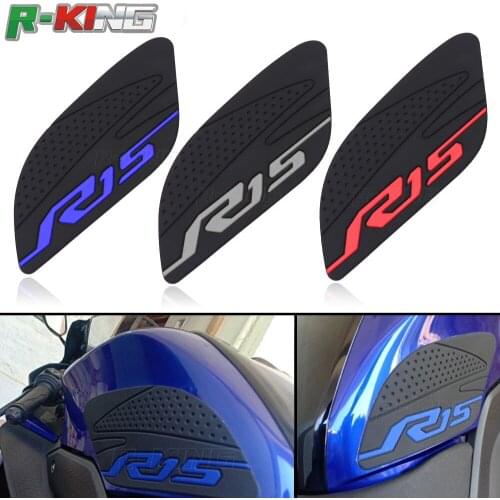 For YAMAHA YZF-R15 YZF R15 YZFR15 2017 2018 3D adhesive Motorcycle Fuel Tank Pad Anti Slip Protector Stickers Knee Grip Side