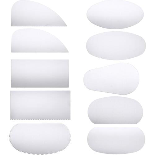 Stainless Steel Blade 10 Piece/Set Pottery Clay Steel Scraper For Polymer Metal Cutter Ceramic Serrated Sculpture Tools