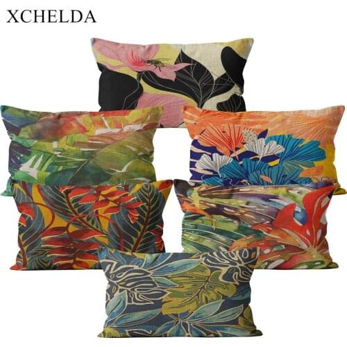 Linen Nordic Sofa Cushion Cover Decor Home Colorful Scandinavian Style 30*50 Decorative Pillow Case Green Throw Pillowcase