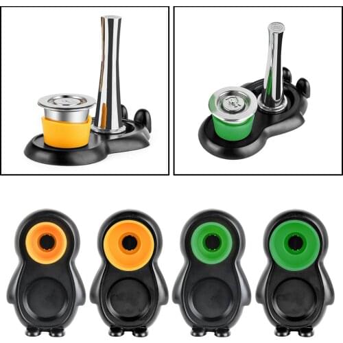 Reusable Coffee Capsules Refillable Stainless Steel Coffee Reusable Capsule Coffee Filter Tamper Coffee Baskets