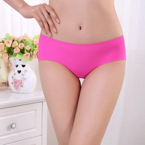 Fashion Women Sexy Panties Seamless Knickers Silk Women Briefs Culotte Calcinhas Bragas Mujer 8275
