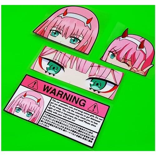 Cartoon Anime Girls Car Styling Sticker Auto Oil Tank Window Body Vinyl Computer Decals