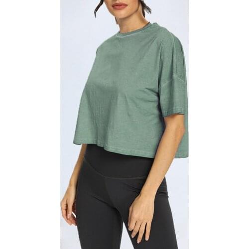 Workout Clothes Women Running T-shirts Sweat-Wicking Sports Top Running Yoga Loose Slim Fit Short-Sleeved T-shirt for Women