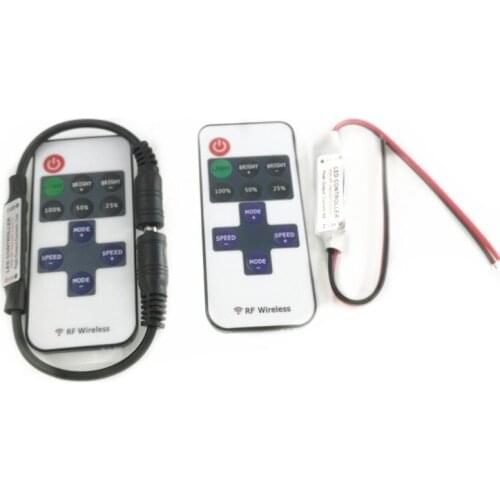 Single Color Led Controller With Led Remote Dimmer DC5-24V For 5050 3528 2835 Single Color Led Strip