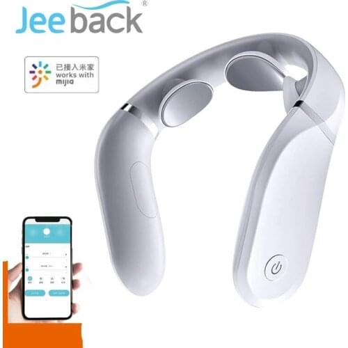 Original Jeeback Cervical Massager G2 TENS Pulse Back Neck Massager Mijia APP Control Degree Hot Compress Neck Pain Relief New