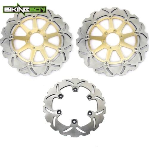 BIKINGBOY Front Rear Brake Discs Rotors Disk FZR 600 R 90-95 FZS Fazer 600 98-03 TDM 850 91-01 TRX 850 XJR 400 95 96 97 98 99 00