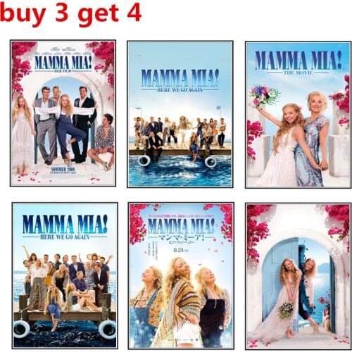 The poster of the popular TV play Mamma Mia! High definition white copper printing buy 3 get 4