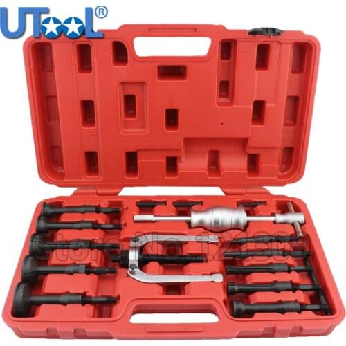 Professional 16PC BLIND HOLE PILOT BEARING PULLER INTERNAL EXTRACTOR REMOVAL SLIDE HAMMER SET KIT W/ SLIDE