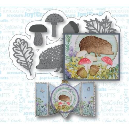 Mmao Crafts Metal Steel Cutting Dies New Hedgehog mushroom Stencil For DIY Scrapbooking Paper/photo Cards Embossing Dies