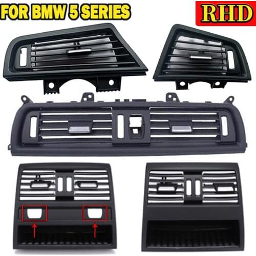 RHD For BMW 5 Series F10 F18 2010-2017 Car Front Row Wind Left/Center/Right/Rear Air Conditioning Vent Grill Outlet Panel Plate