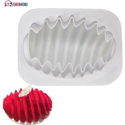SHENHONG Conch Honeycomb Silicone Cake Mold For Baking Mould Dessert Mousse Pan Bakeware Moule Pastry silicona molde decorating
