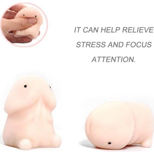 Funny rabbit Shape Slow Rebound PU Decompression Toy Slow Rising Stress Relief Toys Relax Pressure Toys Interesting Gifts
