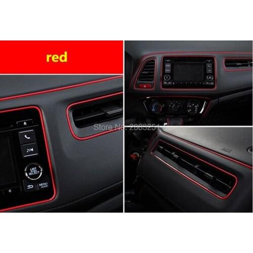 5M Car Styling Car Door Dashboard Air Outlet Interior Decoration Line Stickers for fiat Ford mondeo Buick Lada lifan accessories