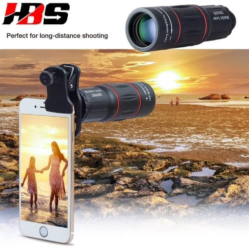 18X Telescope Zoom HD Mobile Phone Lens Telefon Camera Lents With Universal Clip Tripod For Samsung Galaxy S4 S5 S6 S7 S8 S9