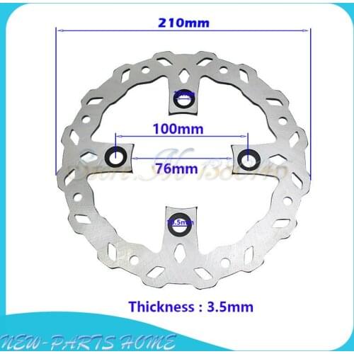210mm Brake Disc For 50cc 70cc 90cc 110cc 125cc 140cc 150cc 160cc 170cc 180cc 190cc Pit Dirt Bike Stomp Demon X, WPB, Orion