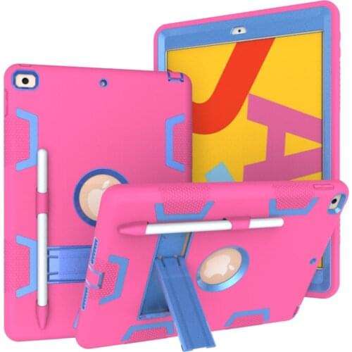 With Pencil Holder Protector For iPad 10.2 7th 8th Generation A2200 A2198 A2232 2019/2020 10.2" Tablet Funda Bracket Capa Cases