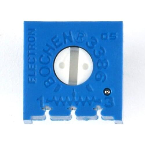 10PCS 3386P potentiometer precision adjustable resistance 100 200 500 ohm 1K 2K 5K 10K 20K 50K 100K 200K 500K 1M ohm