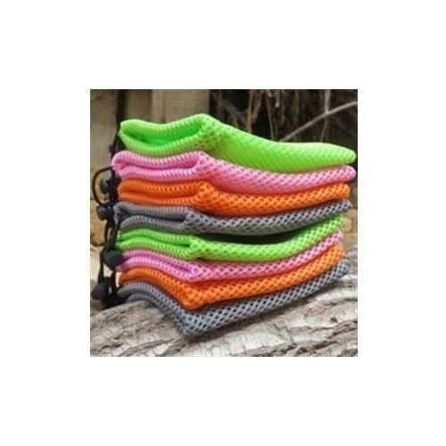 100pcs/lot CBRL small mesh jewelry bag mesh gift bag mesh drawstring bag pouch, size 9*18.5cm free shipping