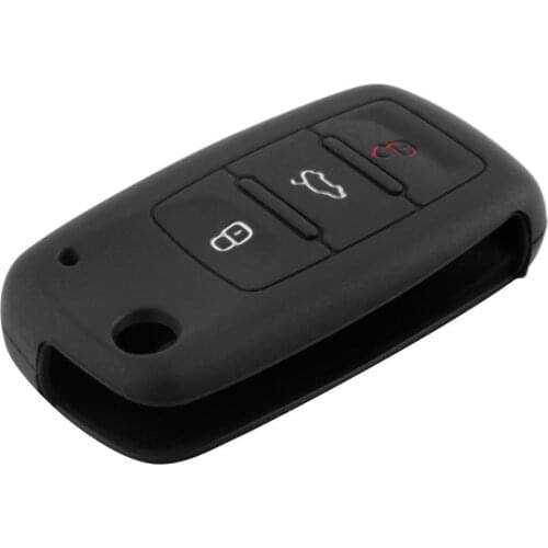 2018 Car Auto Key Cover Case Silicone Car Keychain For Remote Control For Volkswagen For VW Series Universal New Drop Shipping
