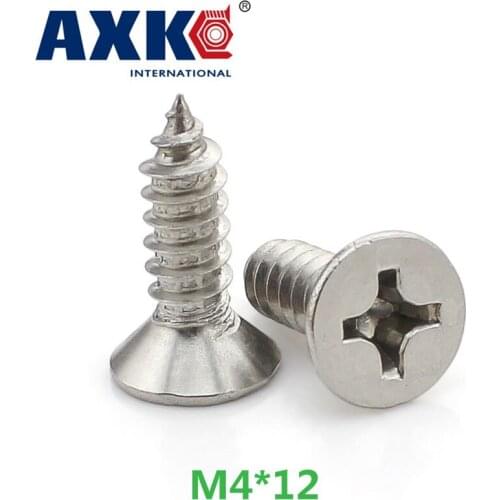 2021 Limited New Screws For Laptops Axk 40pcs 304 Stainless Steel Countersunk Head Tapping Screws Screw M4*12 Gb846