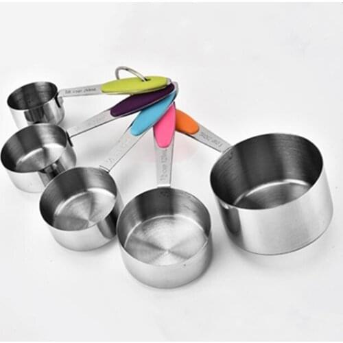 5pcs/Set Measuring Spoon Useful Stainless Steel Measuring cup Cozinha Coffee Measuring Spoons Tea