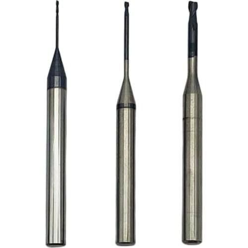 Diamond Like Carbon Coating Flat End Burs Compatible with Roland DGSHAPE DWX CADCAM Systems