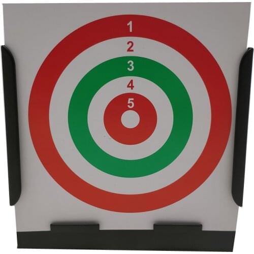 Black Square Steel Pellet Trap+20 Pcs of Paper Targets(Rainbow)-5.50"*5.50"