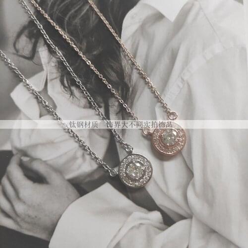 Trendy 2021 New Necklace Cubic Zircon Jewelry For Woman Clavicle Chain Pendant Necklaces Top Quality Exquisite Crystal Girls