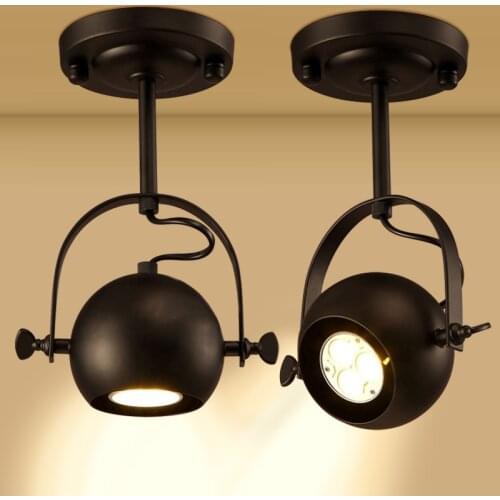 1pcs Vintage Ceiling Lights Led Retro Spot Lighting Ceiling Lamp Loft Light(Without The Bulb)
