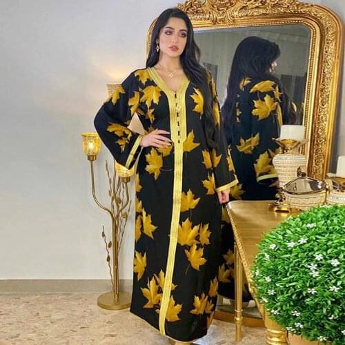 Muslim Dress Women Turkey Maxi Dresses Islamic Clothing Ethnic Ribbon V Neck Long Sleeve Moroccan Kaftan India Arabic Abaya