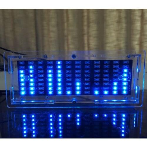 Model Kit SCM LED music spectrum display production kit SMD LED glare flash electronic training DIY parts creative gift
